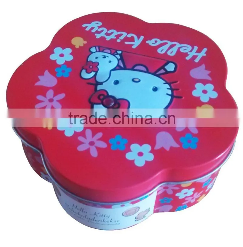 hello kitty cute special shape tin box