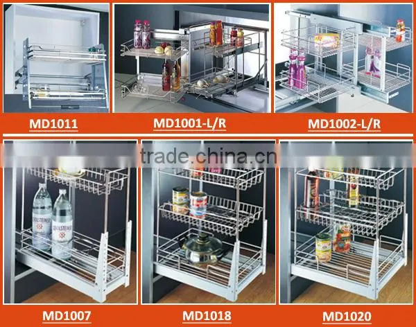 Kitchen pull out spice rack