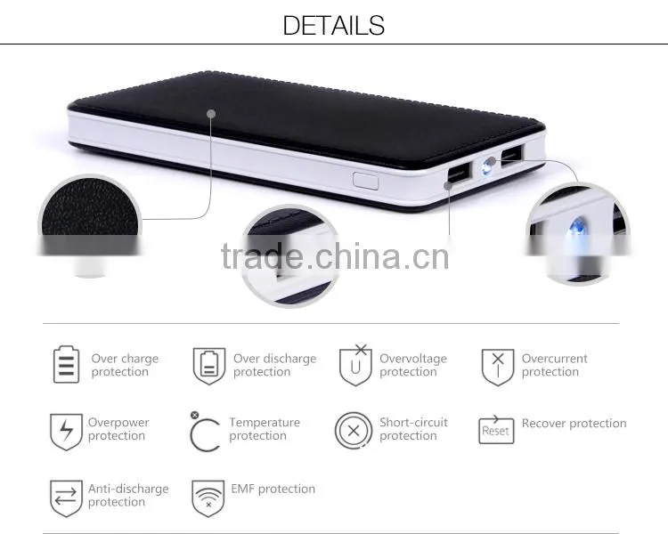 NEW arrival Ultra slim simple design 100000mah power bank charging fast