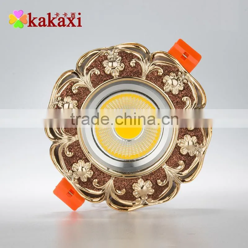 European LED Ceiling Light COB Lamp 3W 5w Resin + Aluminum LED Downlight