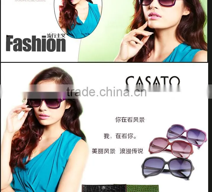 CASATO Oversized UV Polarized Acetate Sunglasses For Women