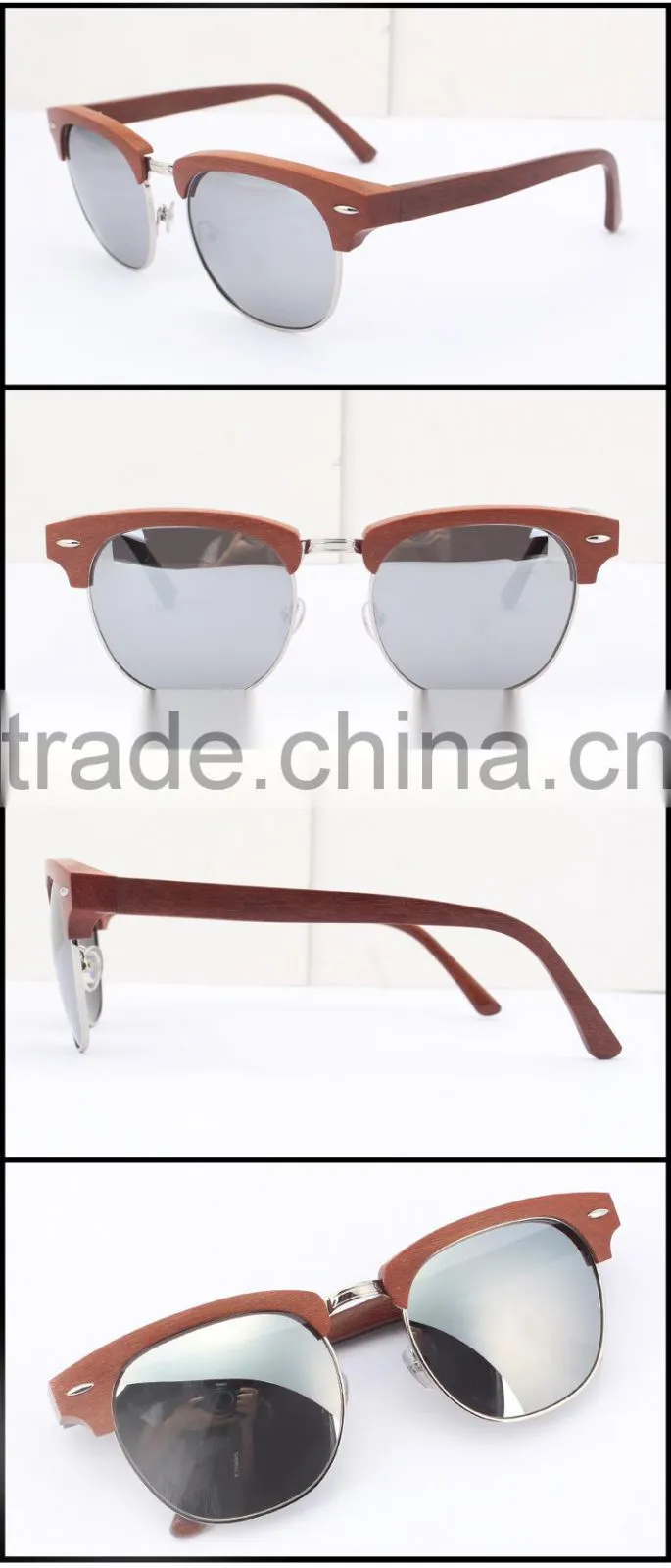 Factory Wholesale Fashion Wooded Sunglasses FW945