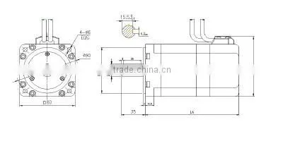 High quality 220v 750w ac servo motor