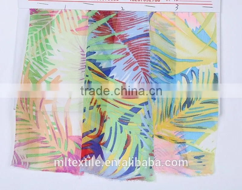 75D chiffon fabric for clothing textile printed floral chiffon fabric