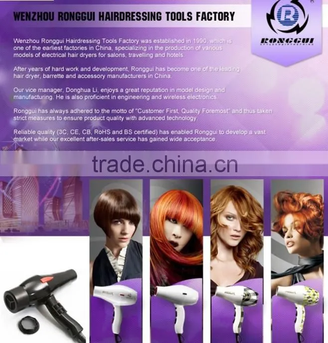 Travel mini hair dryer with diffuser