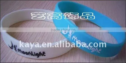 Eco-friendly custom giveaways silicon bracelet