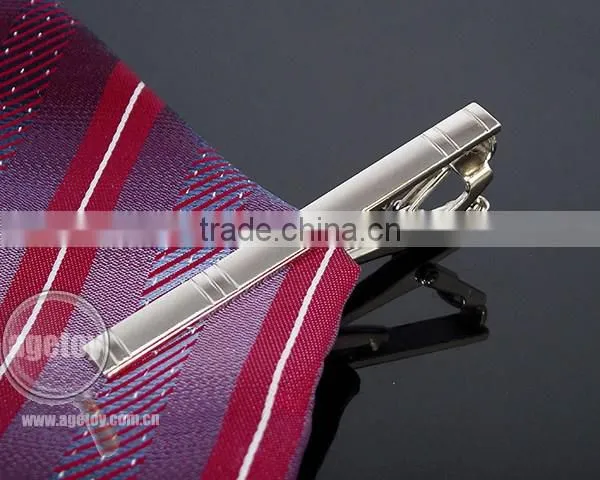 Gentleman Silver Simple Necktie Tie Clip Bar Pin Practical Men Style Metal Blank Tie Clip Hardware
