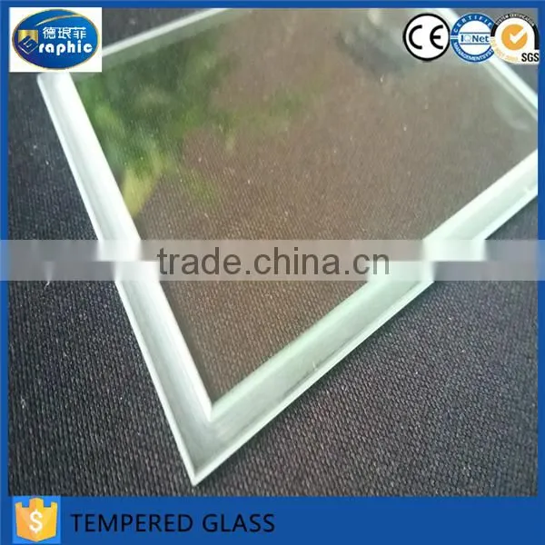 Polished edge custom cut to size glass for table top