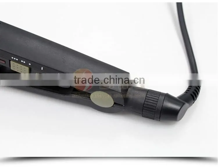 Buy multi-function titanium flat iron newest design 2 in 1 hair straightener/curling iron in china market SY-862