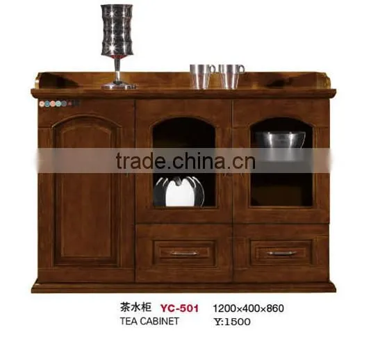 Best price traditional tea tall wood cabinet factory sell directly YC503