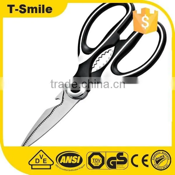 Multi-function ubber handle Low Price kitchen scissors