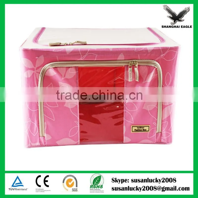 High Quality Folding Non-Woven Storage Closet Box with PVC Window (diectly from factory)