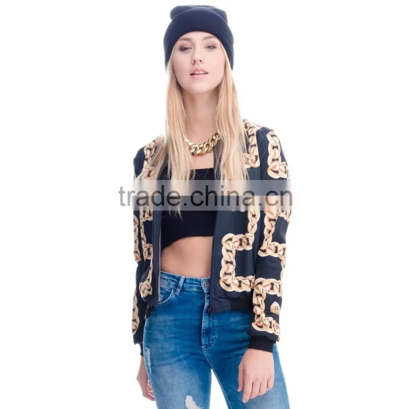 3D emoji printing hot fashion girl emoji bomber-jacket little moq to custom