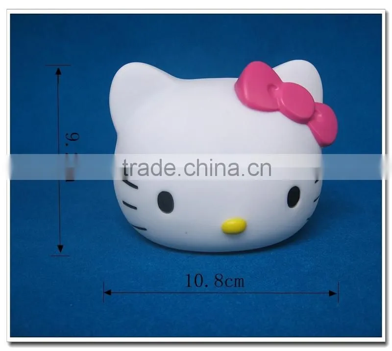 Hello kitty led color changing table lamp