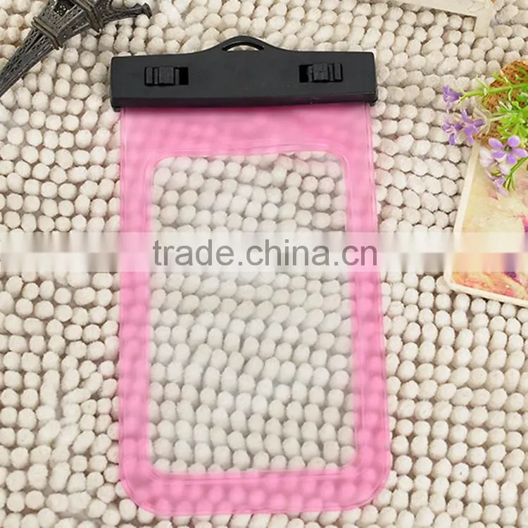 Outdoor swim drift PVC cellphone waterproof bag