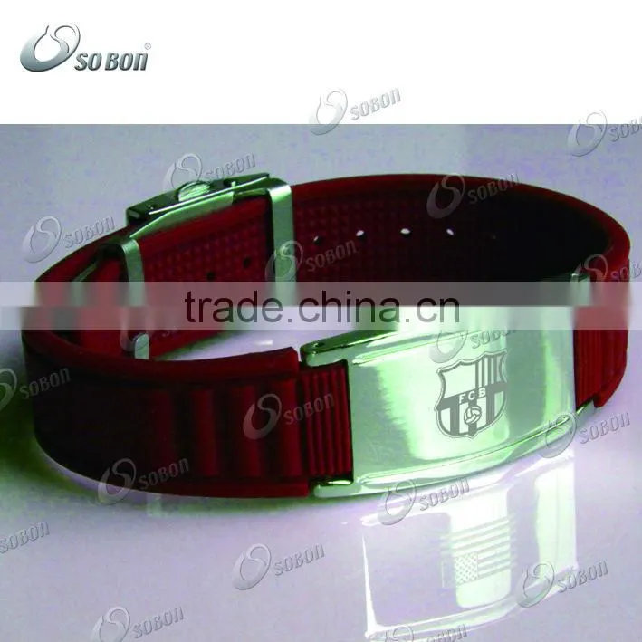 Silicone energy bracelet for golf team tennis team