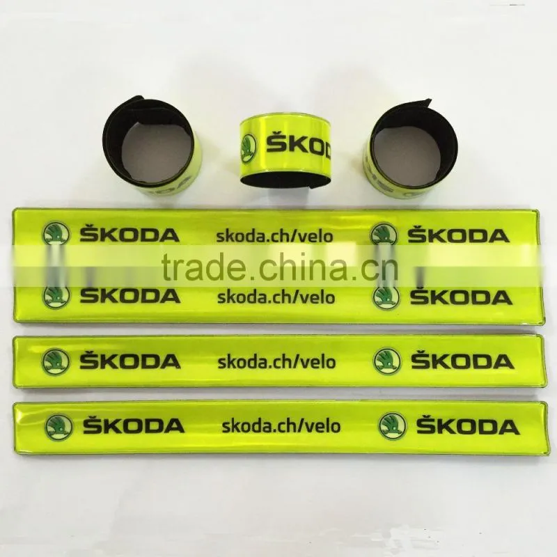 EN13356 3M reflective slap band/ snap band