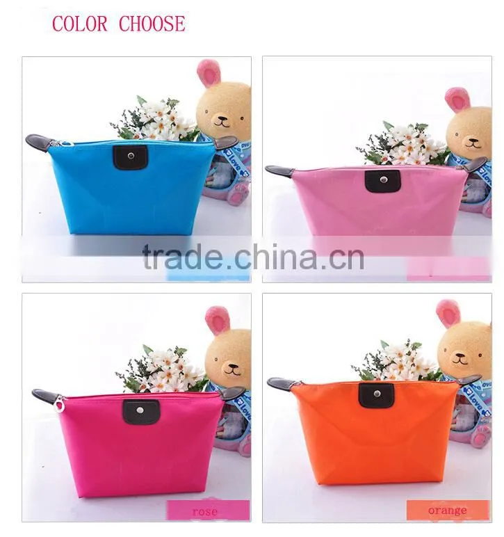 High quality waterproof make up bag with zipper cosmetic bag
