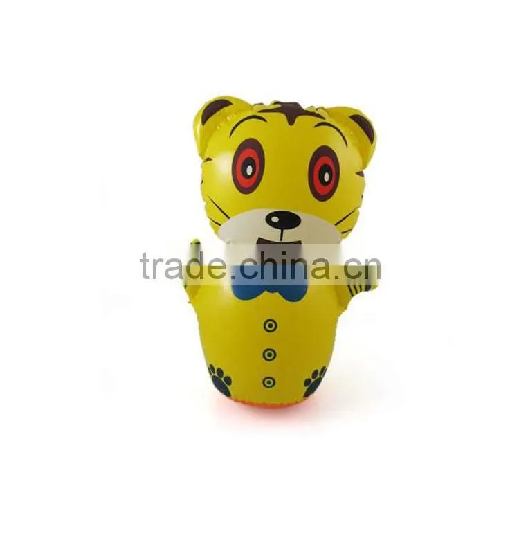Funny yellow inflatable tumbler pool toy
