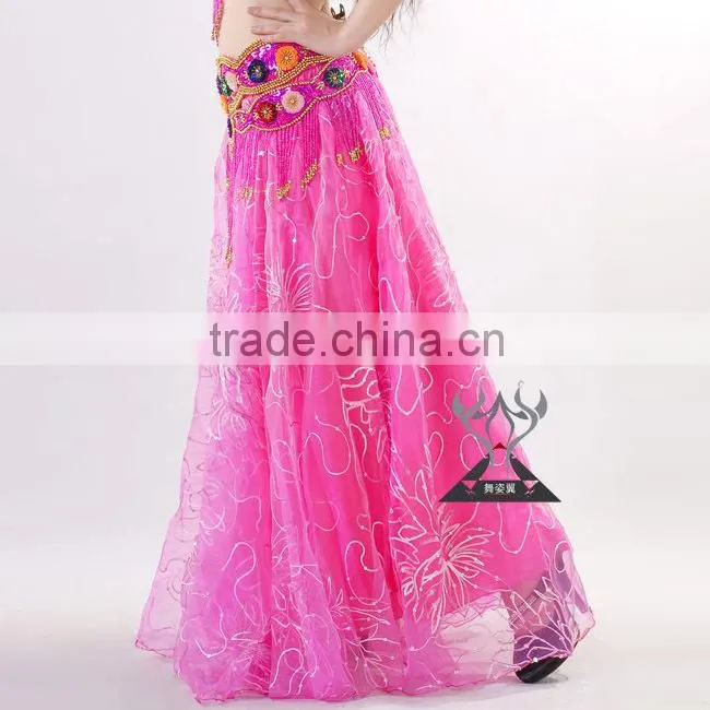 Fansy Golden Stage Performance Use belly dance gypsy skirt