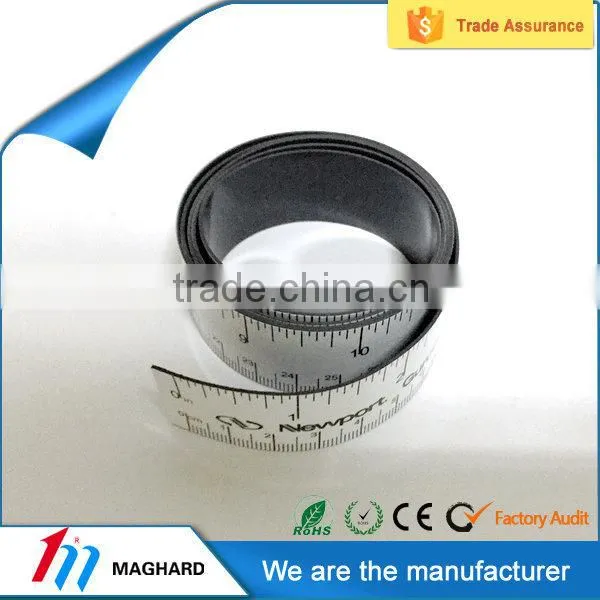 Factory directly customized magnetic ruler holder,custom ruler fridge magnet tape