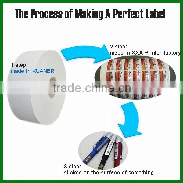 REACH self adhesive printed labels material for Relief Printer