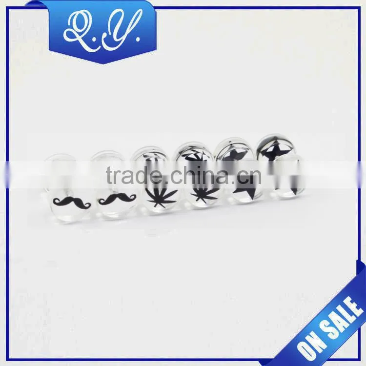 Wholesale earrings costume jewelry fashionable design charming acrylic barbell ear studs
