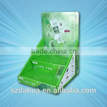 cardboard counter display cartons in display racks