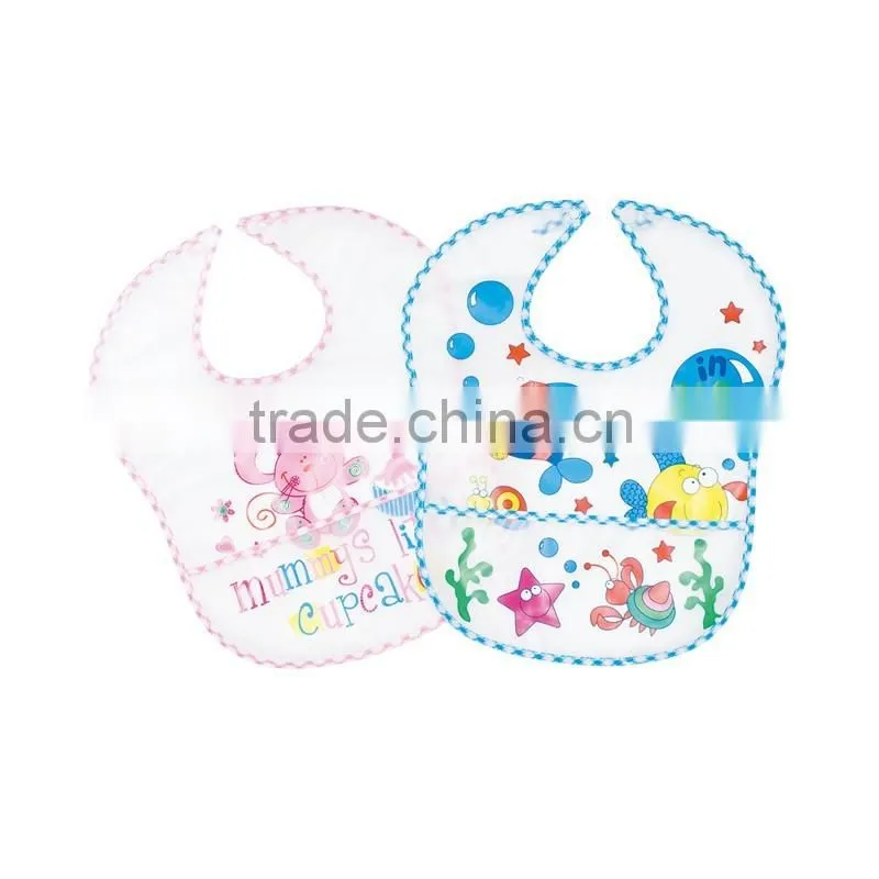 Baby bib plastic,pass FDA