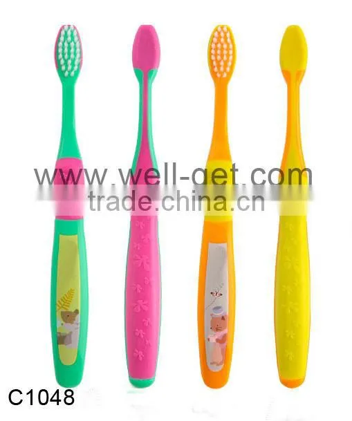 Kid Toothbrush With Tongue Cleaner Soft Silicone Baby Finger Brush