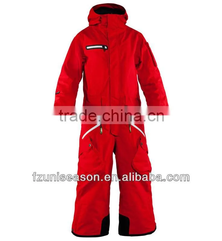 Unisex waterproof one piece snow suits adults
