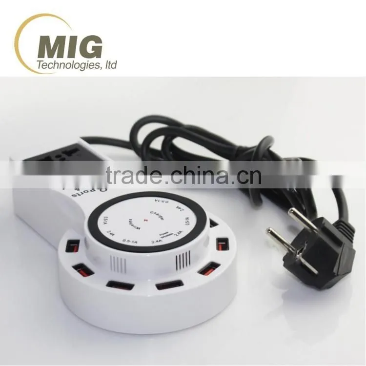 12A 8 USB ports Wireless phone charger For Samsung galaxy S6 For iphone 4/5/6/6s