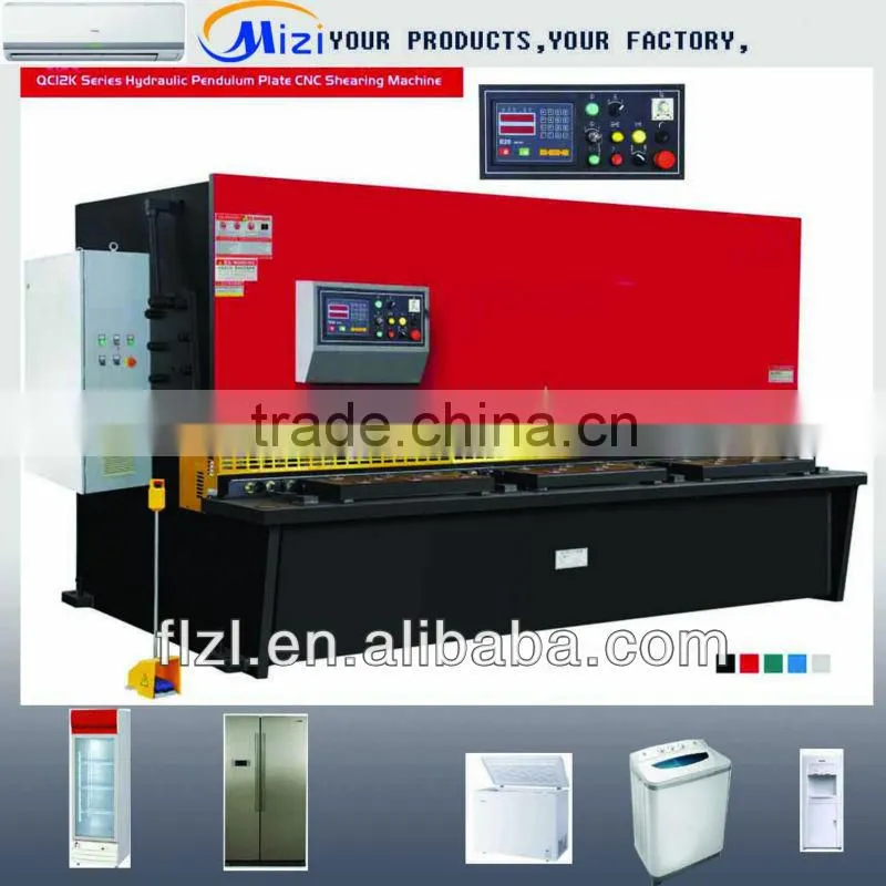 Hydraulic guillotine shearing machine,refrigeration equipment ,Hydraulic Guillotine Swing beam Shear QC12Y,CNC hydraulic swing b