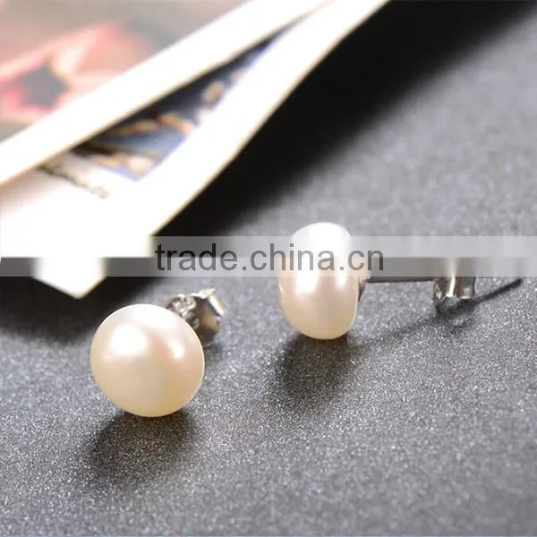 Pearl Earring 2014 Lateset Design of Pearl Earring 925 Silver AAA White Pearl Earring