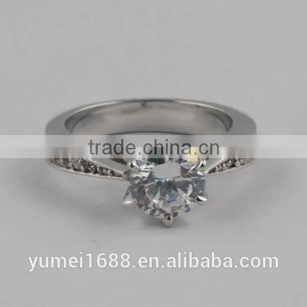 2015 Wholesale Finger Ring,Platinum Crystal Fashion Ring
