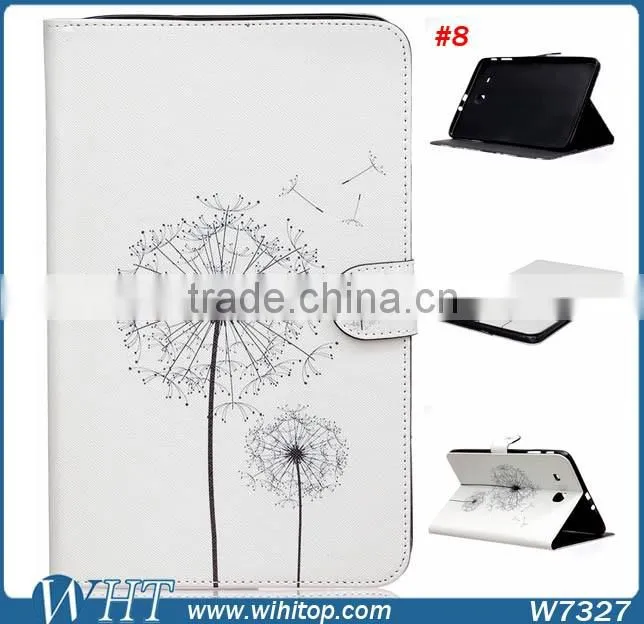 New Products for Samsung Galaxy Tab E T560 Cartoon Painting Leather Flip Case