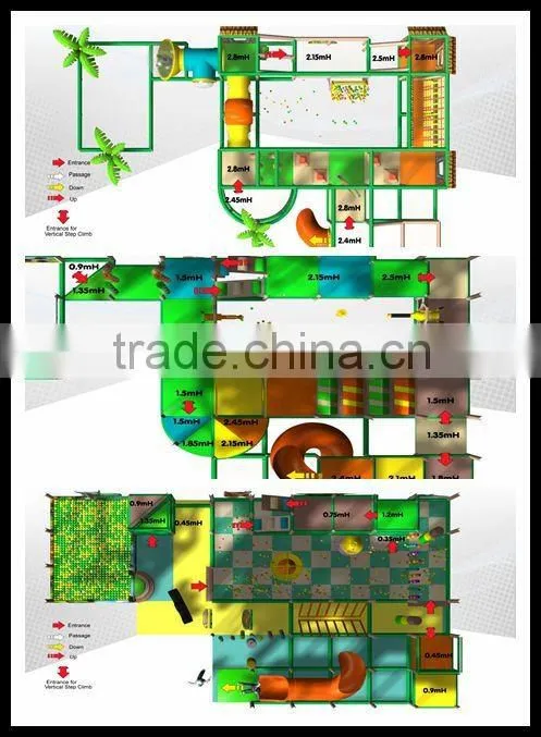 2012 the latest design jungle theme indoor playground