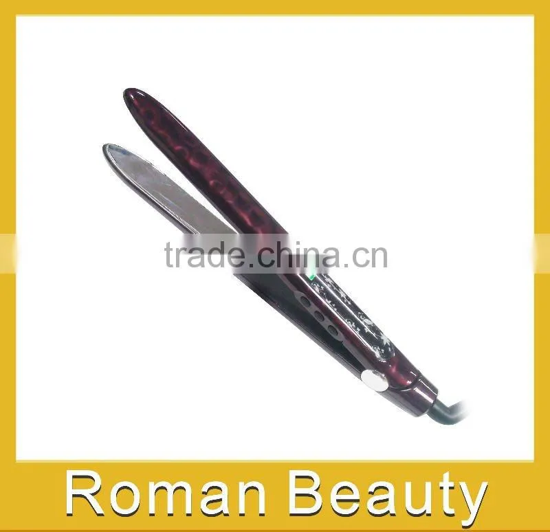 2014 new hairdressing products Tautomatic curlers alon tools and equipment ceramic hair brush