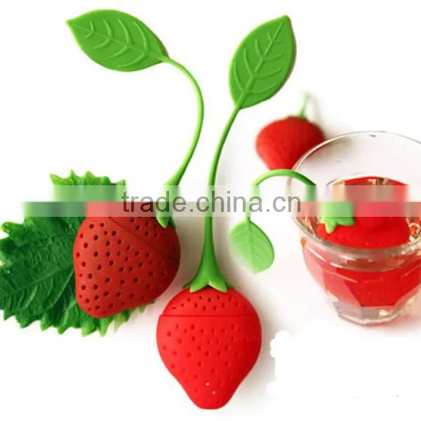 Fruit Shape FDA/LFGB Food Grade Silicone Infuser Tea Strainer