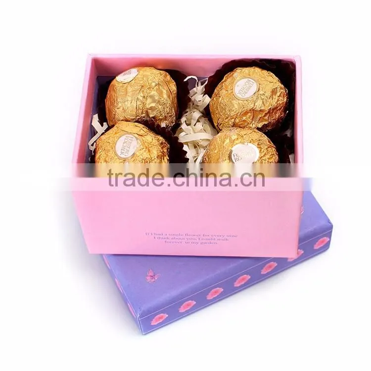 Competitive price glossy paper wedding favor gift box