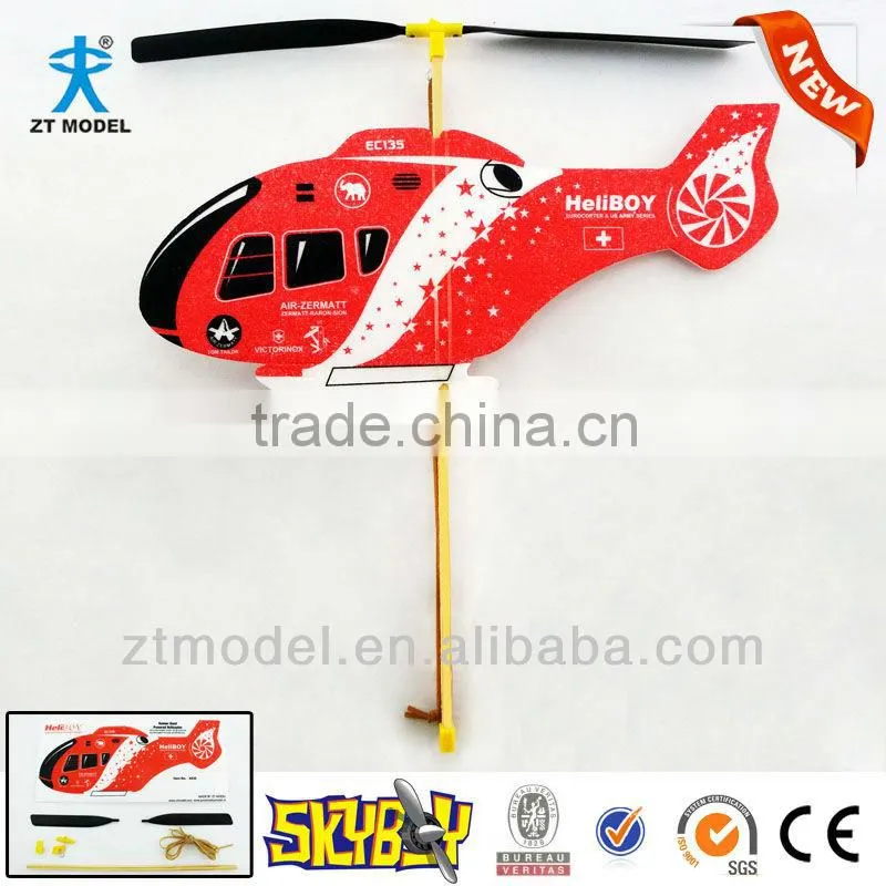 HeliBoy Eurocopter EC135 Rubber Powered Helicopter