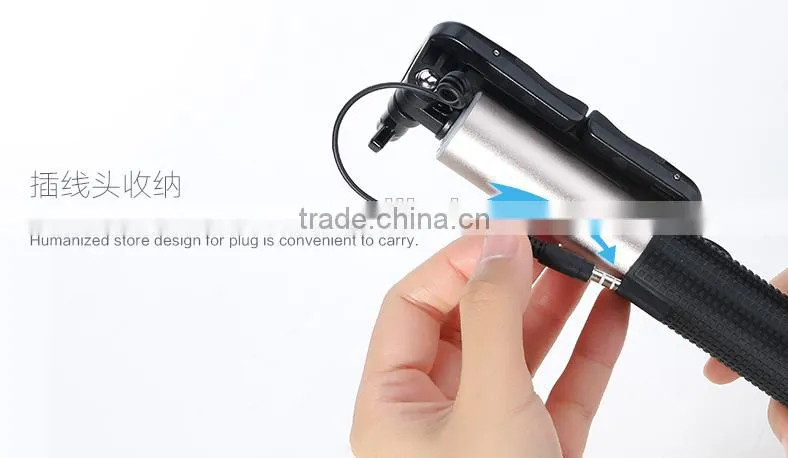 Hot Sale Phone Pocket Promotional Wired Selfie Stick For Smartphone