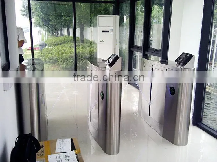 CE Approved Alarm Flap Turnstile with IR Sensor