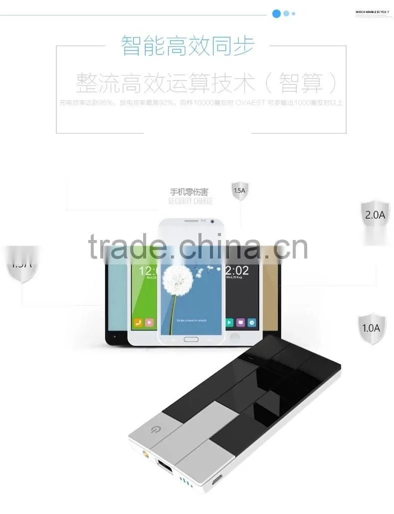 Ultrathin slim polymer battery portable power bank 4200mah from china Manufacturers