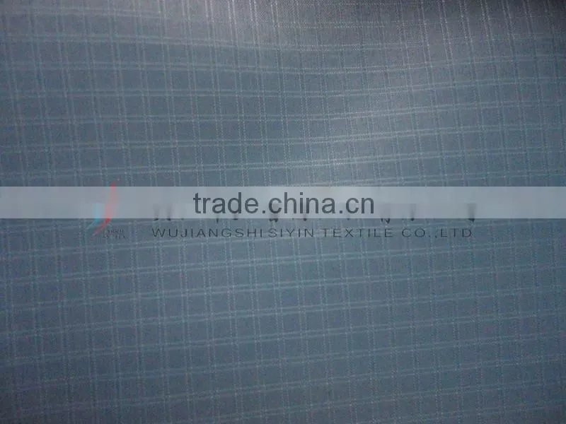 400T/0.25 Poly Taffeta double-line plaid jacket fabric