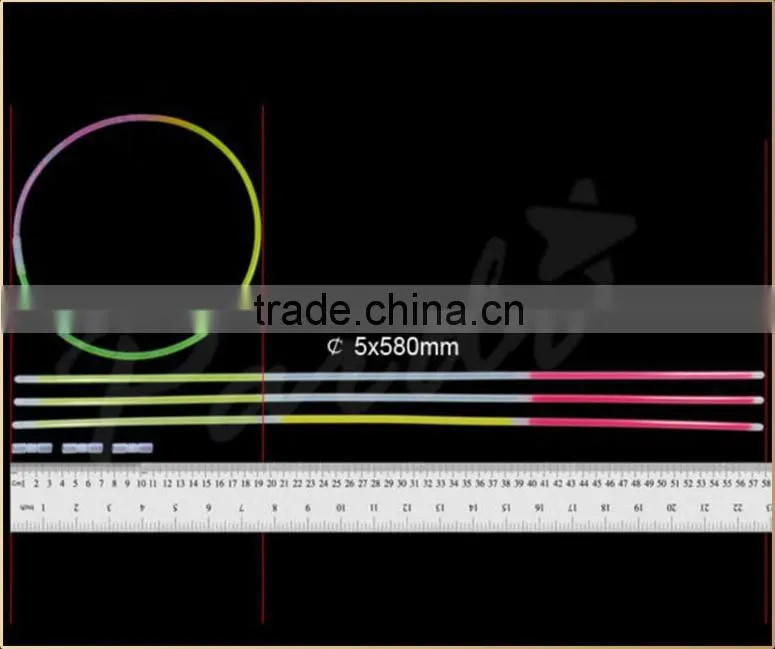22 inch tri color glow necklace stick glowing in the dark