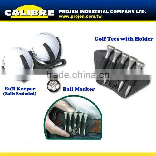 CALIBRE Promotion gift All in one Golfer's Best Tool with golf Tees holder multi Golf tool with ball marker