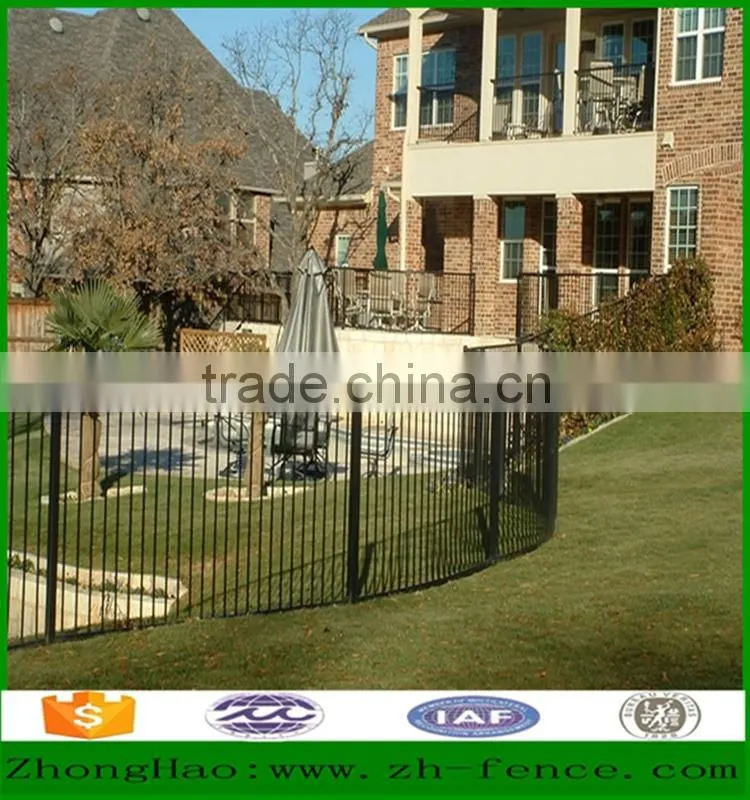 PVC coated tubaler Steel Fence wall yard fence wall and fence gate designing
