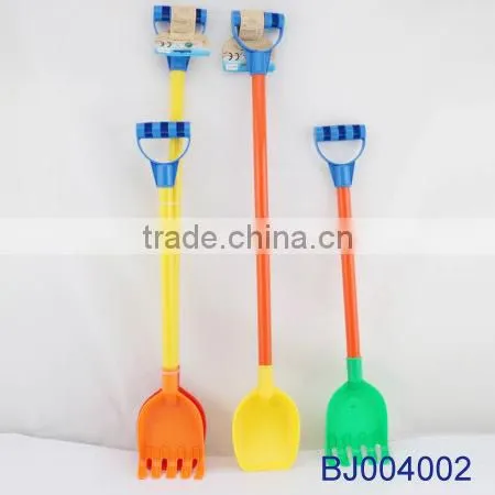 New beach toy sand playing tool toy shovel small kid plastic rake 2pcs