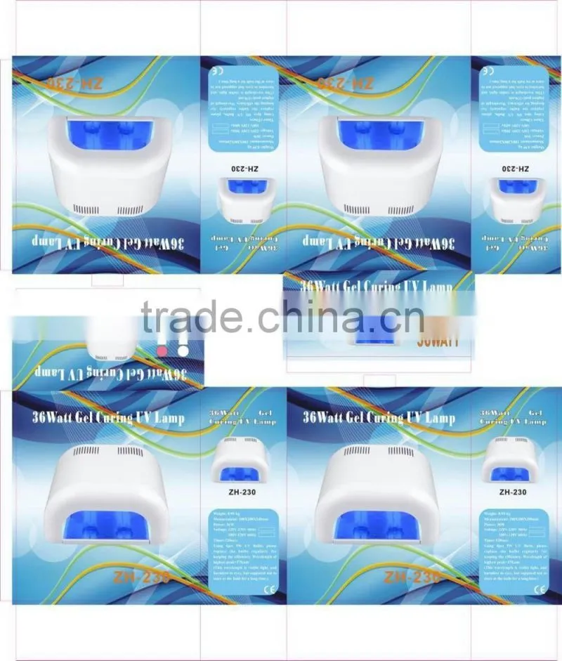 36W 230 UV nail lamp portable uv led nail lamp nail dryer table